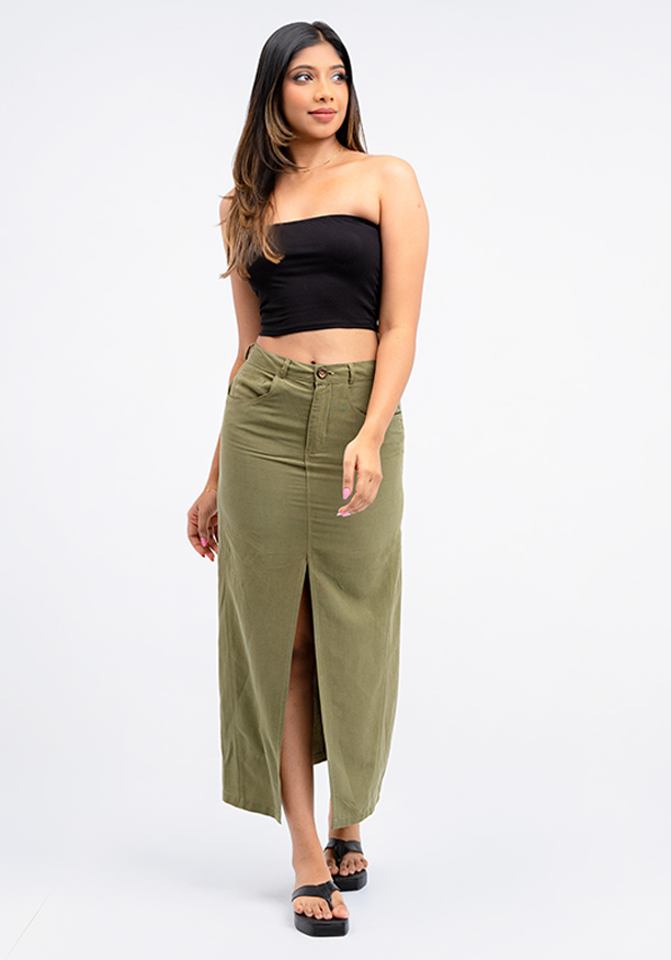 ERENA FRONT SLIT SKIRT